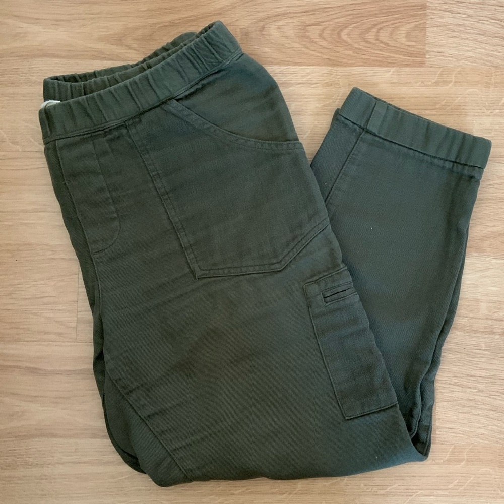 Roxy Camo Green Pants with elastic wasteband